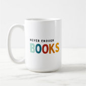 Nooit genoeg boeken koffiemok (Links)