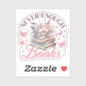 Nooit genoeg boeken sticker (Vel)