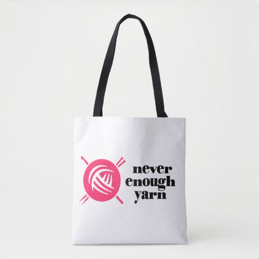 "Nooit genoeg garen" Tote Bag (Voorkant)