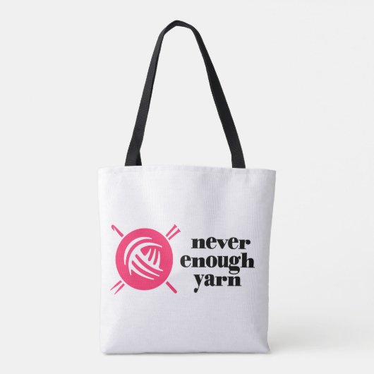 "Nooit genoeg garen" Tote Bag (Achterkant)