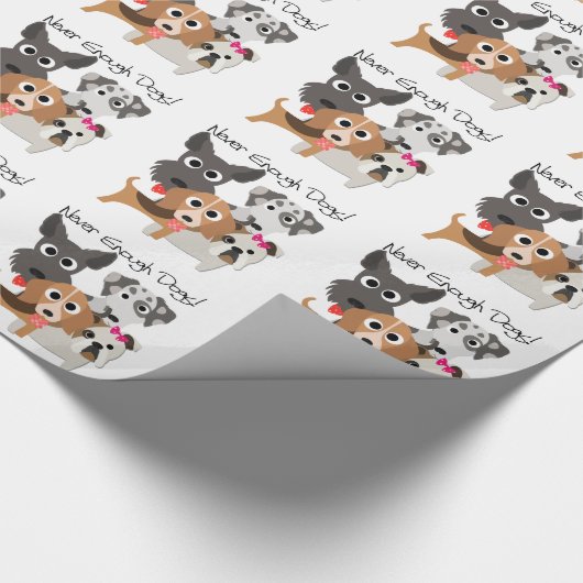 Nooit genoeg honden cadeaupapier (Hoek)