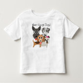 Nooit genoeg honden kinder shirts (Voorkant)