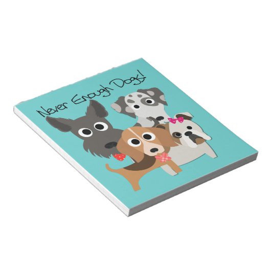 Nooit genoeg honden notitieblok (Schuin)