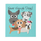Nooit genoeg honden notitieblok (Voorkant)