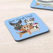 Nooit genoeg honden onderzetter (Linkerzijde)