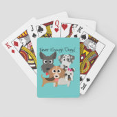 Nooit genoeg honden pokerkaarten (Achterkant)