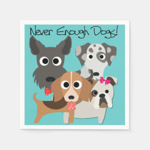 Nooit genoeg honden servetten