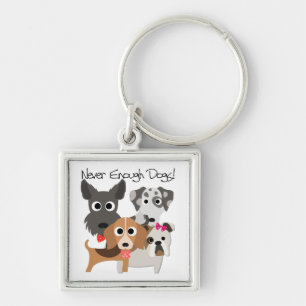 Nooit genoeg honden sleutelhanger