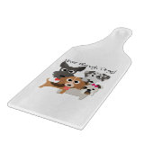 Nooit genoeg honden snijplank (Hoek)