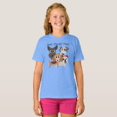 Nooit genoeg honden t-shirt (Voorkant volledig)