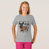 Nooit genoeg honden t-shirt (Voorkant volledig)