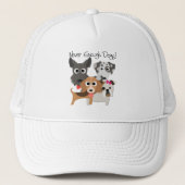 Nooit genoeg honden trucker pet (Voorkant)