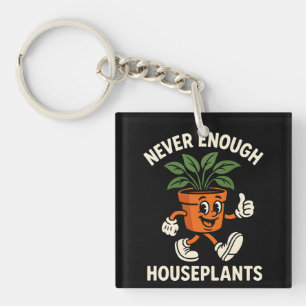 Nooit Genoeg Kamerplanten Wandelende Pot Cartoon G Sleutelhanger