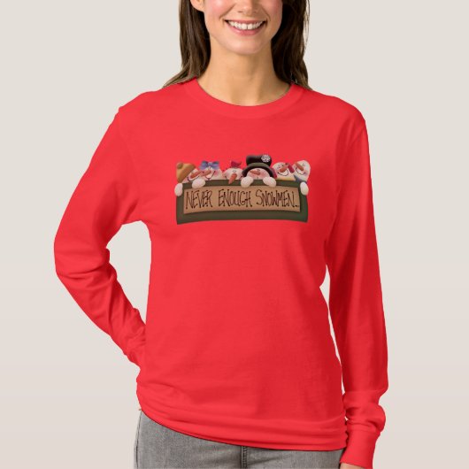 Nooit genoeg Snowmen T-shirt (Voorkant)