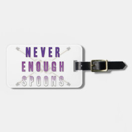Nooit genoeg Spoons Bagagelabel