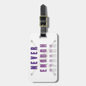 Nooit genoeg Spoons Bagagelabel (Voorkant verticaal)