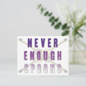 Nooit genoeg Spoons Briefkaart (Staand voorkant)