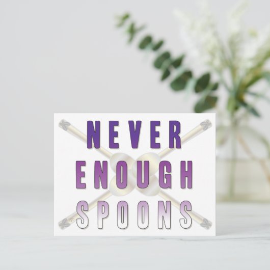 Nooit genoeg Spoons Briefkaart (Staand voorkant)