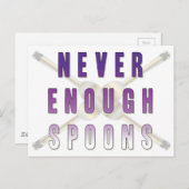 Nooit genoeg Spoons Briefkaart (Voorkant / Achterkant)
