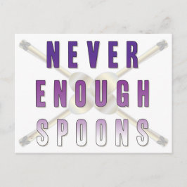 Nooit genoeg Spoons Briefkaart