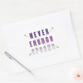 Nooit genoeg Spoons Ovale Sticker (Envelop)