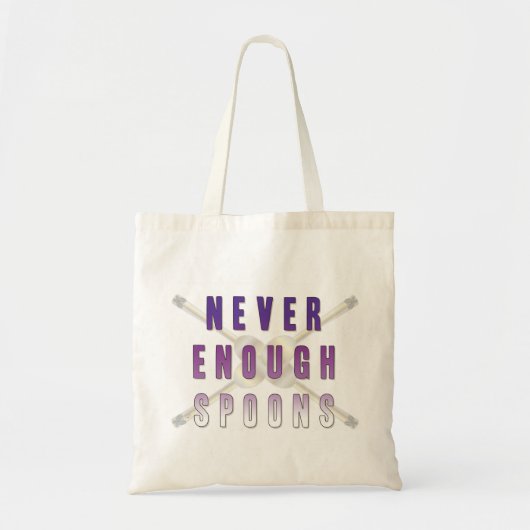 Nooit genoeg Spoons Tote Bag (Voorkant)