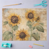Nooit genoeg Sunflowers Tissue Paper Tissuepapier (Craft)