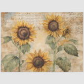 Nooit genoeg Sunflowers Tissue Paper Tissuepapier (Voorkant)