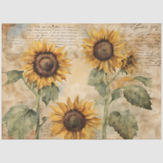Nooit genoeg Sunflowers Tissue Paper Tissuepapier