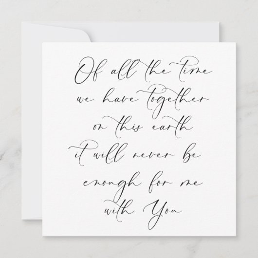 Nooit genoeg tijd met je Jubileum (Voorkant)