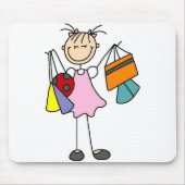 Nooit genoeg zakken winkelpende mousepad Muismat (Voorkant)