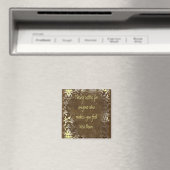 Nooit genoegen nemen met Self Worth Quote Magnet (Insitu (Vaatwasser))