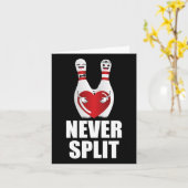 Nooit gescheiden Bowling Pins Valentijnsdag koppel Kaart (Gele Bloem)