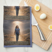 Nooit gescheiden van God Theedoek (Quarter Fold)