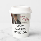 Nooit getrouwd Dating Cup Papieren Bekers (Achterkant)
