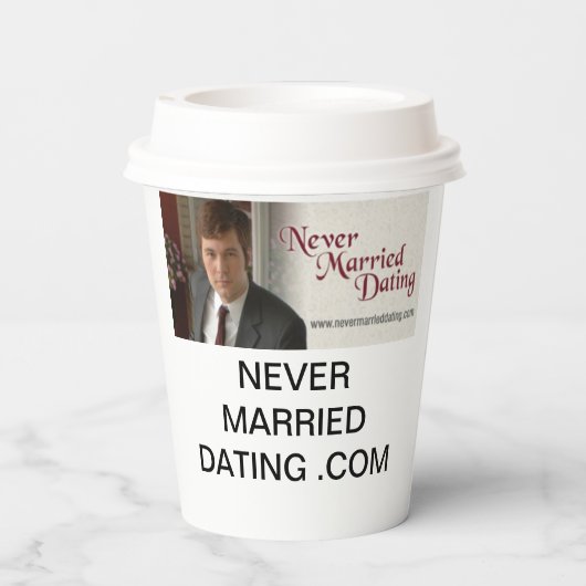 Nooit getrouwd Dating Cup Papieren Bekers (Achterkant)