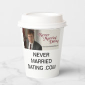 Nooit getrouwd Dating Cup Papieren Bekers (Voorkant)
