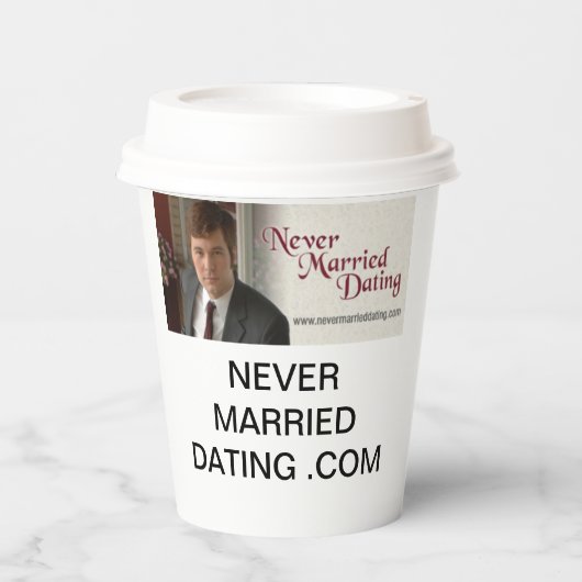 Nooit getrouwd Dating Cup Papieren Bekers (Voorkant)