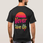 Nooit geven t-shirt (Achterkant)