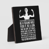 Nooit gewoon zijn - de fitness van vrouwen Motivat Fotoplaat (Voorkant)