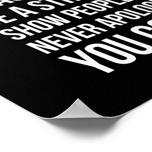 Nooit gewoon zijn - de fitness van vrouwen Motivat Poster (Hoek)