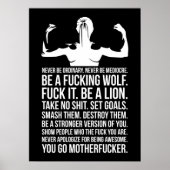 Nooit gewoon zijn - de fitness van vrouwen Motivat Poster (Voorkant)