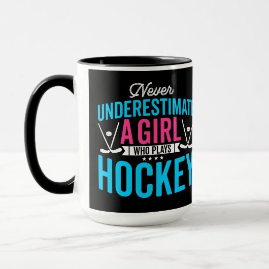 Nooit Girl Hockey onderschatten Mok (Links)