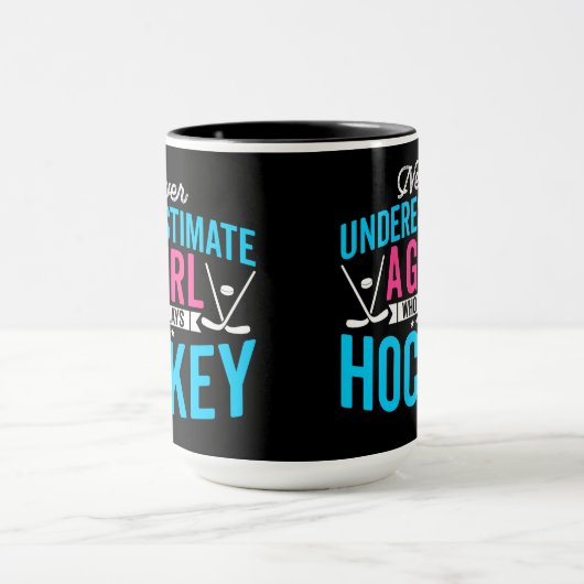 Nooit Girl Hockey onderschatten Mok (Midden)