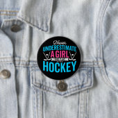 Nooit Girl Hockey onderschatten Ronde Button 7,6 Cm (In situ)