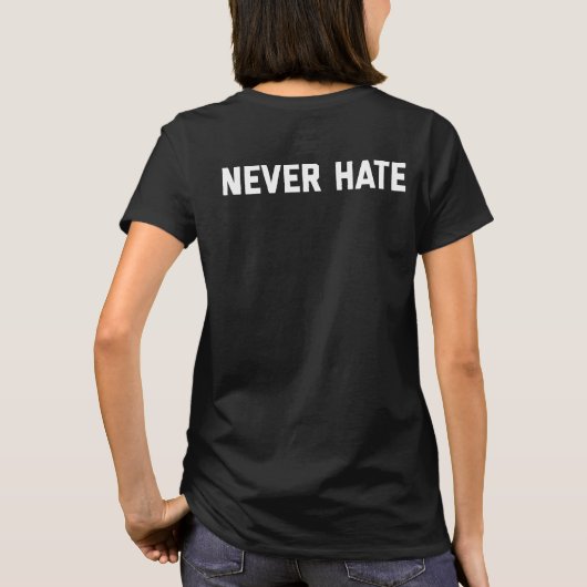 Nooit haten t-shirt (Achterkant)