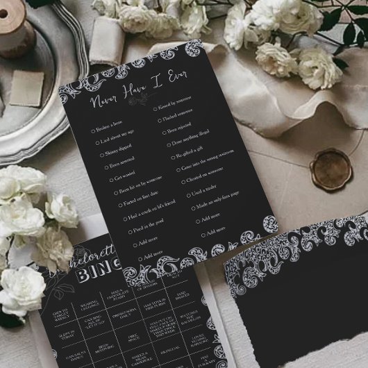 Nooit heb ik ooit Gothic Bachelorette party Game