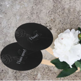 Nooit heb ik ooit Gothic Black Bachelorette Party  Handwaaier