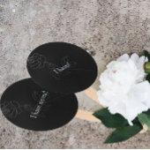 Nooit heb ik ooit Gothic Black Bachelorette Party Handwaaier