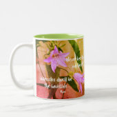 Nooit het Inspirerend Citaat van de Hoop van Rumi  Tweekleurige Koffiemok (Links)